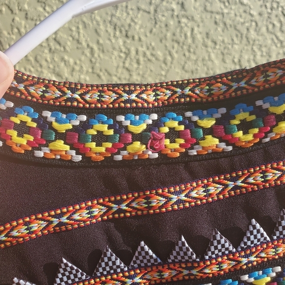 Ranna Gill Anthropologie Boho Aztec Tunic Blouse - Picture 7 of 7